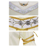 The Lord of The Rings Eowyn Robe Blanche Longue Médiévale Vintage Cosplay Costume