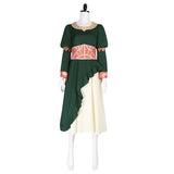 The Lord of The Rings Hera Robe Verte Médiévale Cosplay Costume