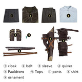 The Lord of The Rings Legolas Tenue Verte de Luxe Cosplay Costume