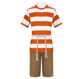 The SpongeBob Movie(2025) Patrick Star Tenue à Rayures Orange Cosplay Costume