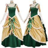 The Ugly Stepsister(2025) Elvira Robe Verte et Jaune Cosplay Costume