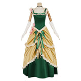 The Ugly Stepsister(2025) Elvira Robe Verte et Jaune Cosplay Costume