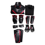 Tron: Legacy(2025) Ares Combinaison Noire et Rouge Cosplay Costume