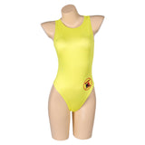 TV Baywatch Alerte à Malibu(2024) C.J. Parker Maillot de Bain Jaune Une Pièce Cosplay Costume
