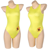 TV Baywatch Alerte à Malibu(2024) C.J. Parker Maillot de Bain Jaune Une Pièce Cosplay Costume