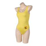 TV Baywatch Alerte à Malibu(2024) C.J. Parker Maillot de Bain Jaune Une Pièce Cosplay Costume Ver.2