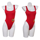 Cosplay Costume C.J. Parker/Victoria Leeds Baywatch TV Cosplay Maillot de Bain Une Pièce Rouge Femme