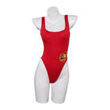 Cosplay Costume C.J. Parker/Victoria Leeds Baywatch TV Cosplay Maillot de Bain Une Pièce Rouge Femme