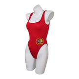 Cosplay Costume C.J. Parker/Victoria Leeds Baywatch TV Cosplay Maillot de Bain Une Pièce Rouge Femme