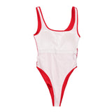 Cosplay Costume C.J. Parker/Victoria Leeds Baywatch TV Cosplay Maillot de Bain Une Pièce Rouge Femme