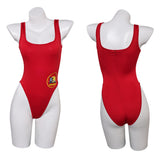 Cosplay Costume C.J. Parker/Victoria Leeds Baywatch TV Cosplay Maillot de Bain Une Pièce Rouge Femme