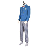 Wicked Homme Uniforme Scolaire Bleu Cosplay Costume