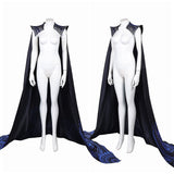 Wicked: For Good(2025) Elphaba Cape Noire à Imprimé Motif Bleu Cosplay Costume