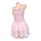 Wicked: For Good(2025) Glinda Jupe de Ballet Rose Cosplay Costume