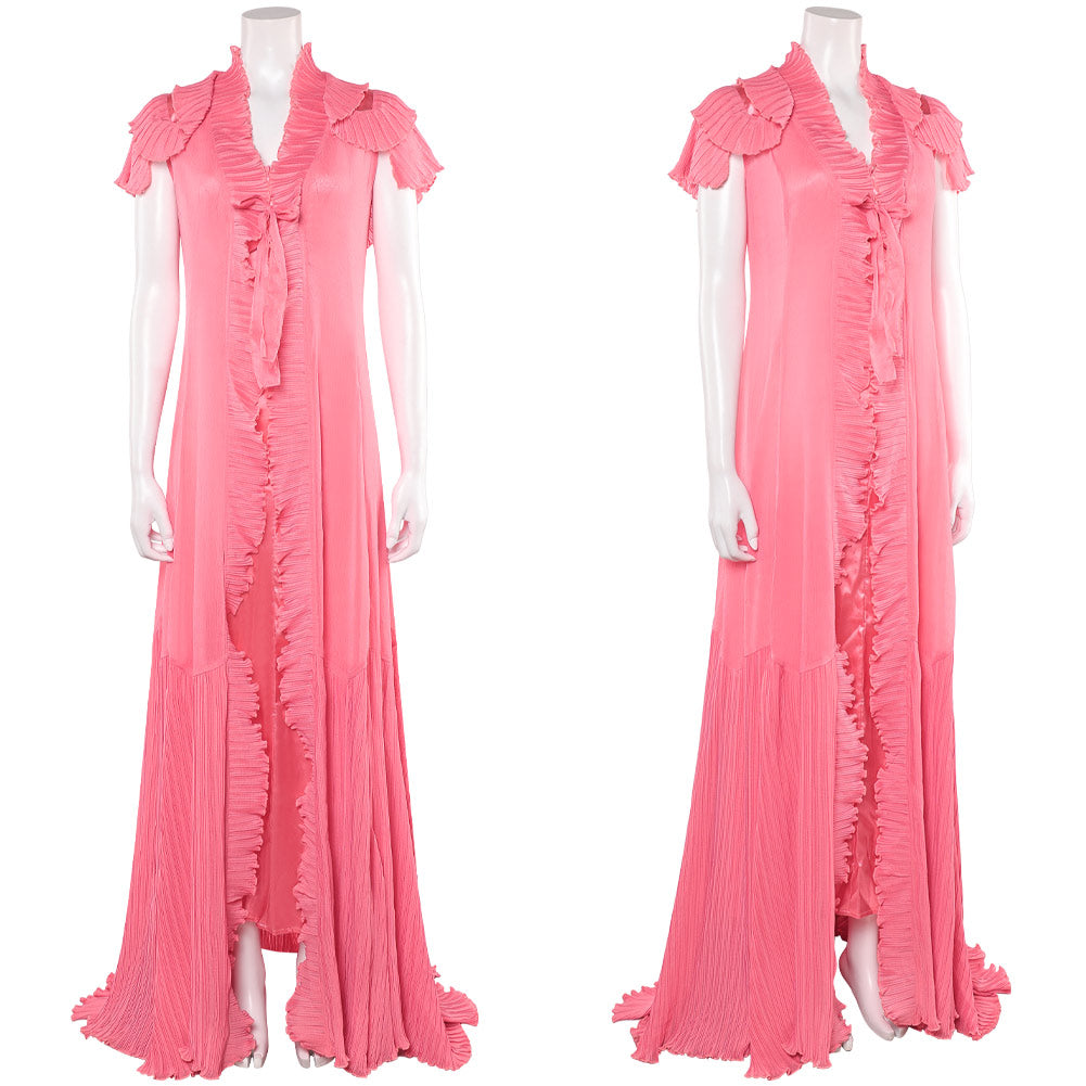 Gulinda Robe Wicked: For Good(2025) Glinda Pyjama Robe Rose Cosplay Costume ...
