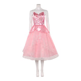 Wicked: For Good(2025) Glinda Robe à Bretelles Rose Cosplay Costume Ver.2