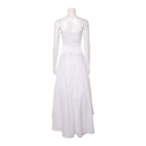 Wicked: For Good(2025) Glinda Robe Blanche sans Bretelles Cosplay Costume