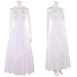 Wicked: For Good(2025) Glinda Robe Blanche sans Bretelles Cosplay Costume