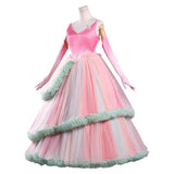 Wicked: For Good(2025) Glinda Robe de Célébration avec Volants Multiples Cosplay Costume