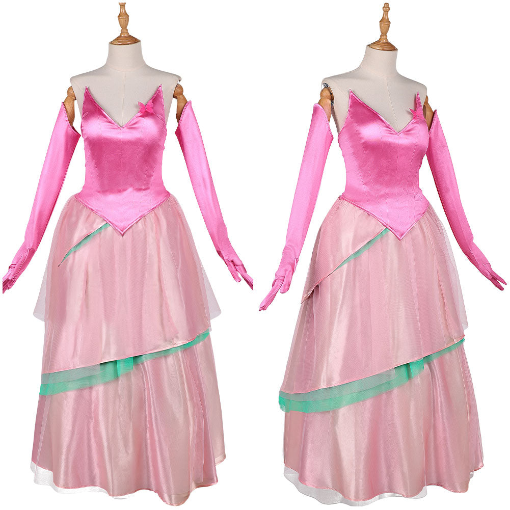 Wicked: For Good(2025) Glinda Robe Rose Cosplay Costume – Cosplaycart.fr