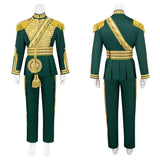 Wicked: For Good(2025) Prince Fiyero Tenue Verte et Or Cosplay Costume Ver.2