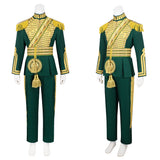 Wicked: For Good(2025) Prince Fiyero Tenue Verte et Or Cosplay Costume Ver.2