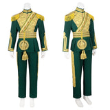 Wicked: For Good(2025) Prince Fiyero Tenue Verte et Or Cosplay Costume Ver.2