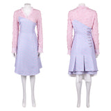 Wicked: For Good(2025) Robe à Rayures Roses et Violettes Cosplay Costume