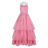 Wicked(2024) Glinda Robe Tube Rose Cosplay Costume