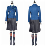 Wicked(2024) Uniforme Scolaire Bleu Cosplay Costume