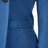 Wicked(2024) Uniforme Scolaire Bleu Cosplay Costume