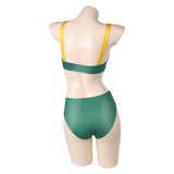 X-Men Rogue Maillot de Bain Bikini Jaune Sexy Cosplay Costume