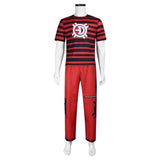 Zombies 4(2025) Victor Tenue Rouge et Noire Cosplay Costume