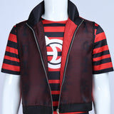 Zombies 4(2025) Victor Tenue Rouge et Noire Cosplay Costume