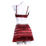 Zootopia 2(2025) Gazelle Tenue Rouge à Paillettes Cosplay Costume