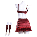 Zootopia 2(2025) Gazelle Tenue Rouge à Paillettes Cosplay Costume