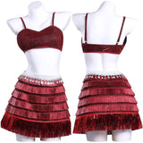 Zootopia 2(2025) Gazelle Tenue Rouge à Paillettes Cosplay Costume