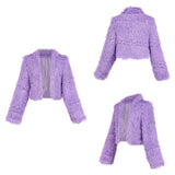 Zootopia 2(2025) Gazelle Veste en Peluche Violet Cosplay Costume