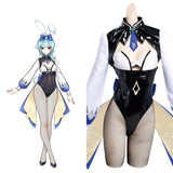 Genshin Impact Eula Bunny Girl Cosplay Costume