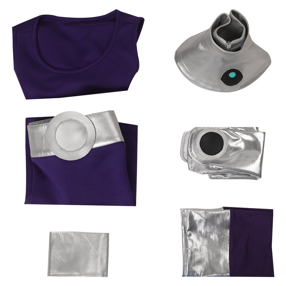 DC Adulte Teen Titans Les Jeunes Titans Starfire Robe Cosplay Costume ...