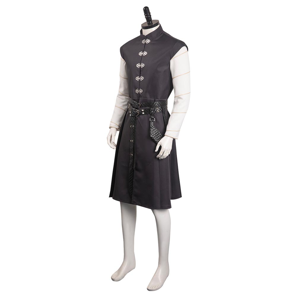 House of Dragon Cosplay Daemon Blanc Gris Homme Uniform Cosplay Costume