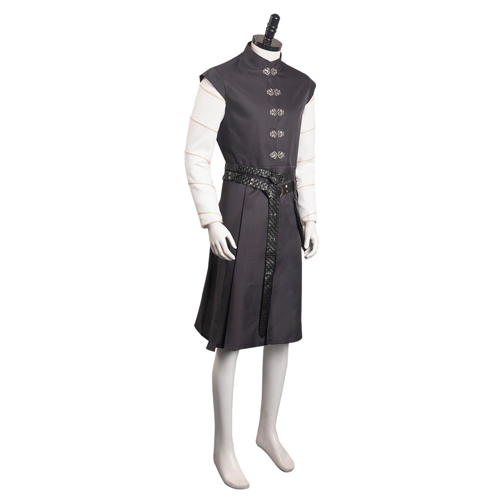 House of Dragon Cosplay Daemon Blanc Gris Homme Uniform Cosplay Costume