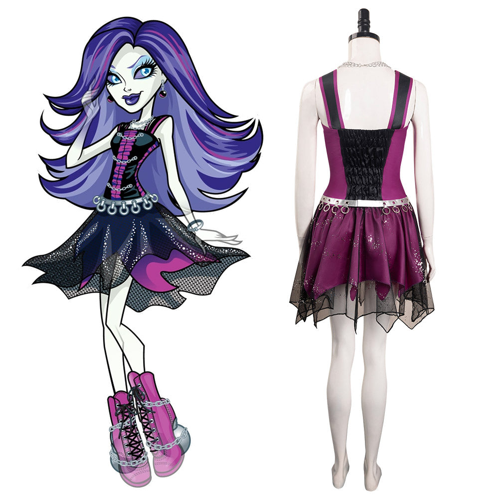 Monster High Spectra Vondergeist Robe Cosplay Costume Carnaval