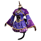 Genshin Impact X Alice in Wonderland Mona Chat de Cheshire Robe Design Original Cosplay Costume -Cossky
