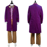 1971 Charlie et la Chocolaterie Willy Wonka Ensemble Violet Cosplay Costume