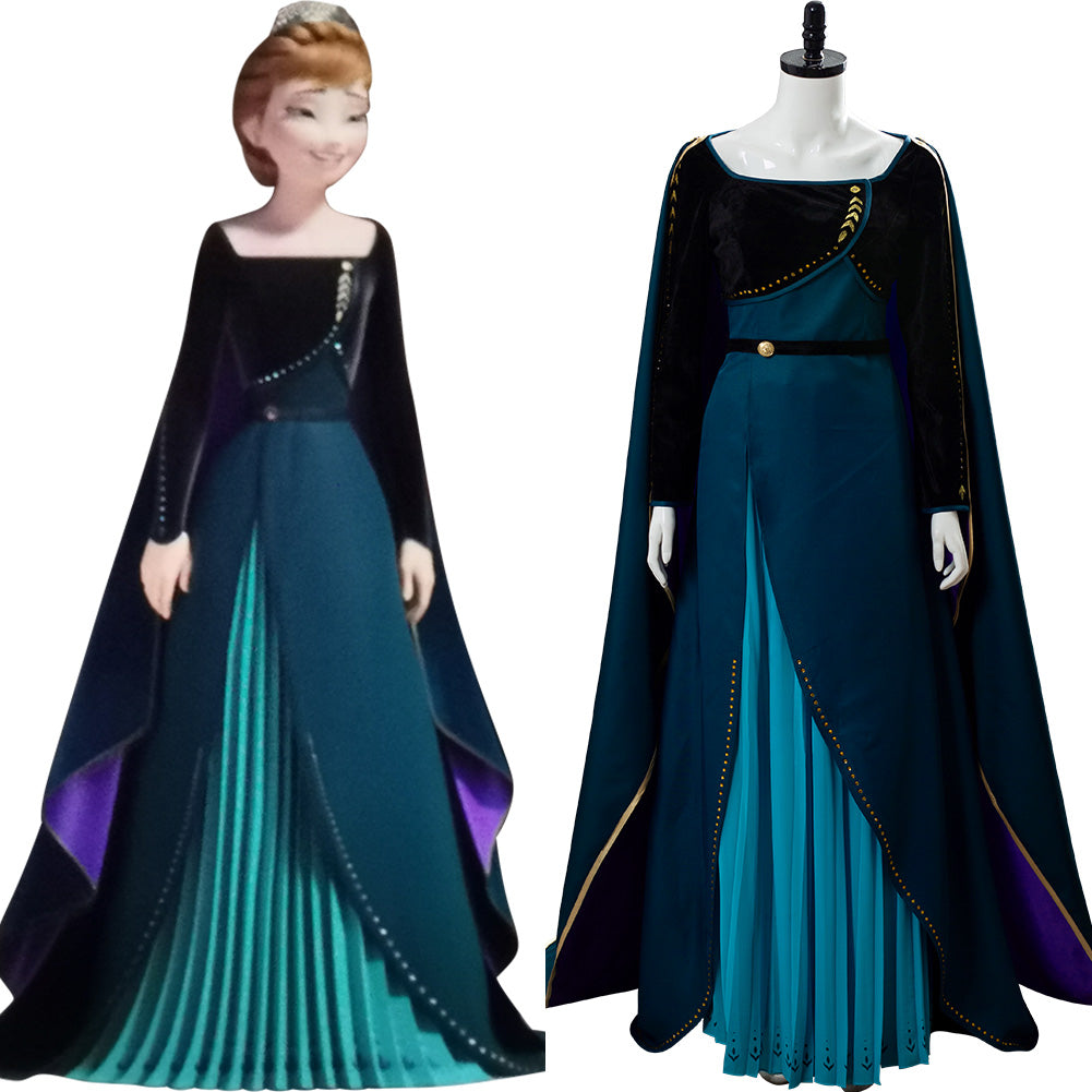 La Reine des Neiges 2 Anna Corronnement Robe Cosplay Costume –