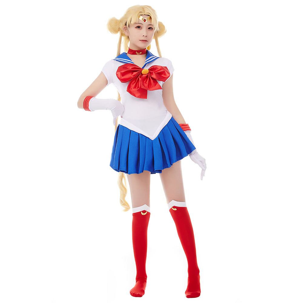 Sailor Moon Tsukino Usagi Uniforme Halloween Carnaval Cosplay Costume –