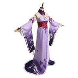 Genshin Impact Raiden Witch Robe Sorcière Shogun Cosplay Costume Halloween Carnival