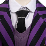 Enfant Wednesday Addams Enid Violet  Uniforme Scolaire Cosplay Costume Carnaval