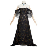 The Witcher 2 Yennefer Robe Noire Cosplay Costume